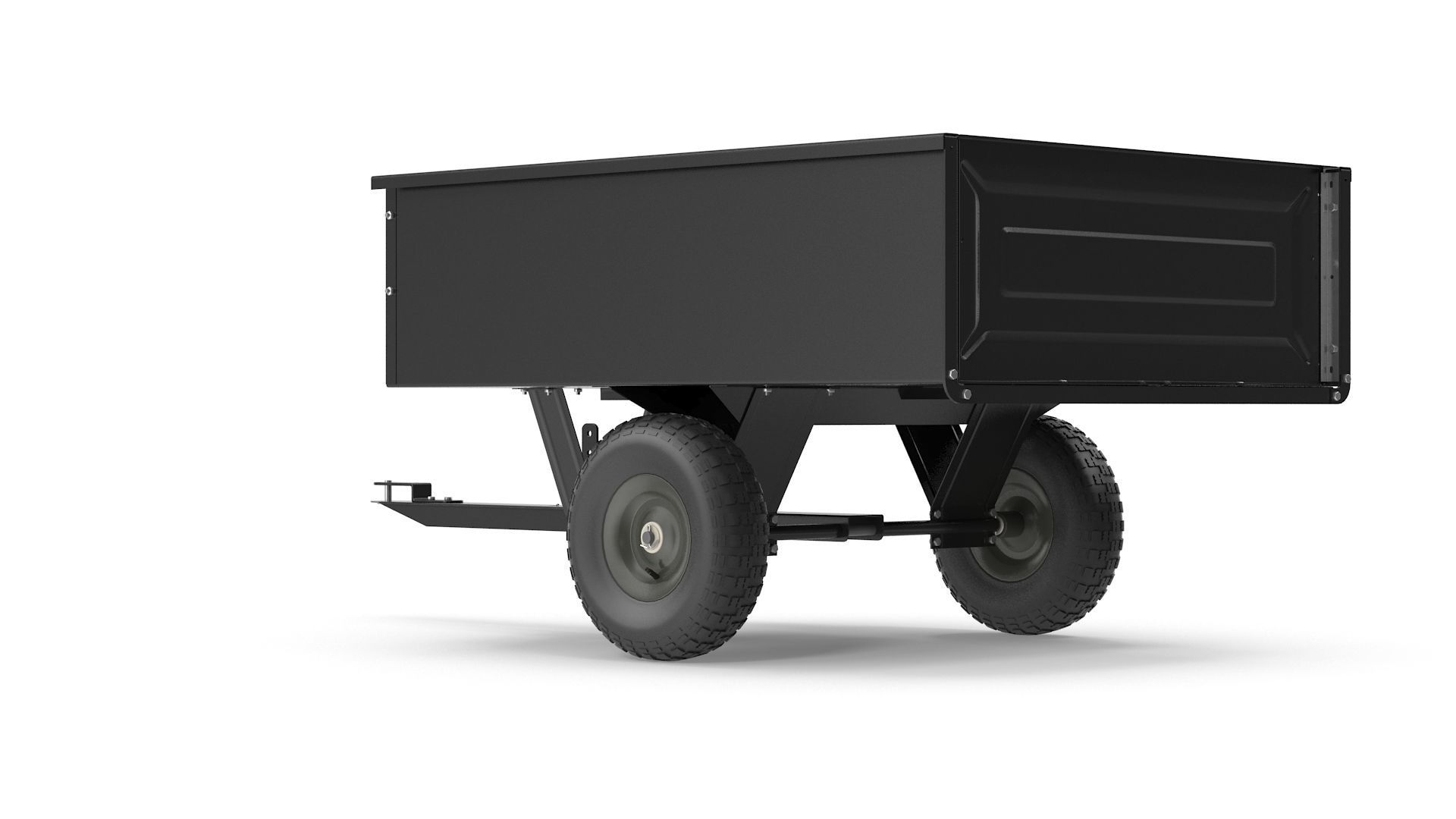 Dump Cart Low-poly 3D model_4