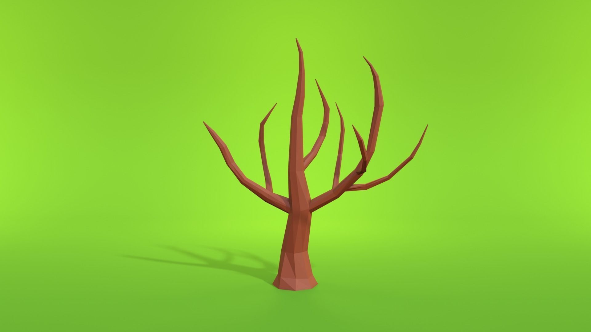 TREE PACK Free low-poly 3D model_8