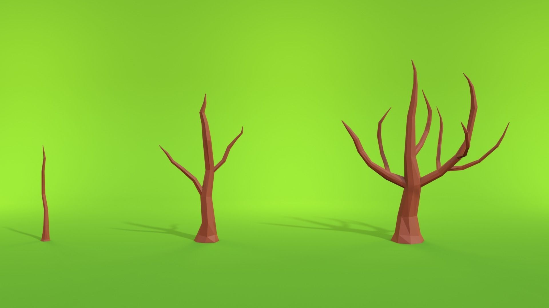 TREE PACK Free low-poly 3D model_5