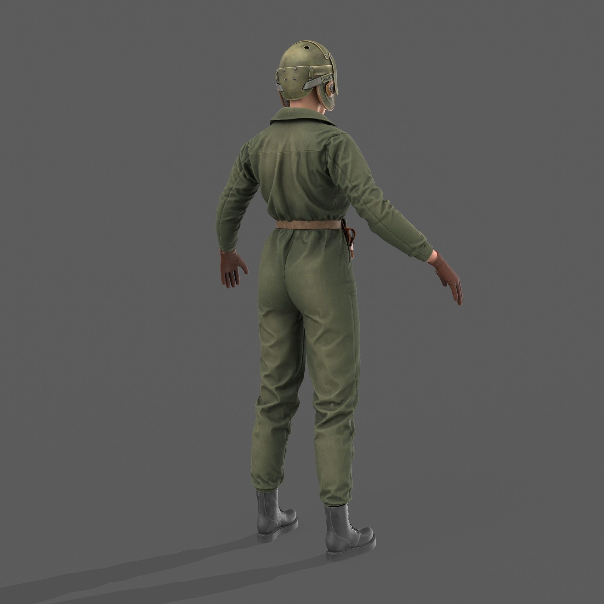 Pilot Model Textures 3D model Female Pilot VR / AR / low-poly | CGTrader
