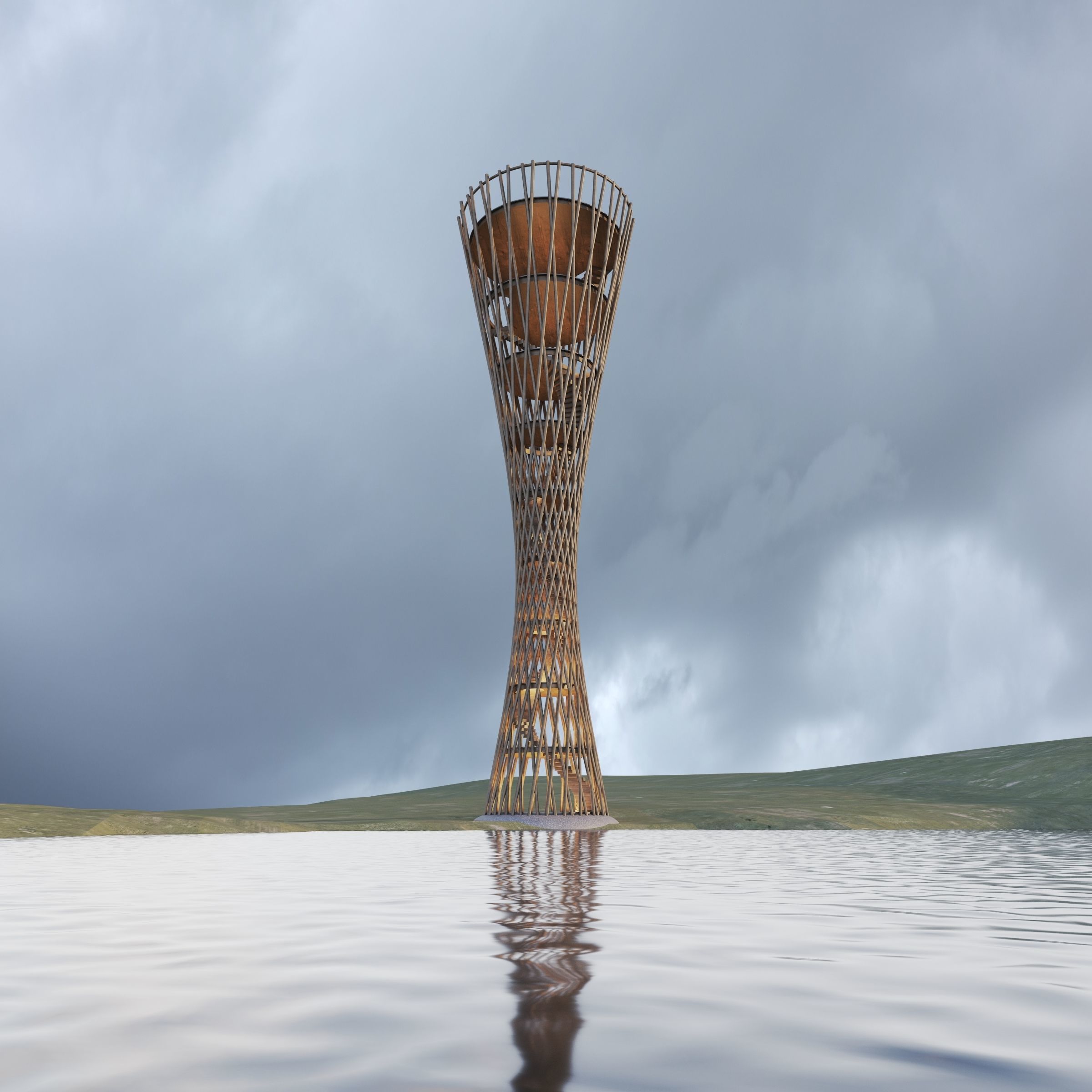 Pavilion Still Image render and Animation 3D model_2