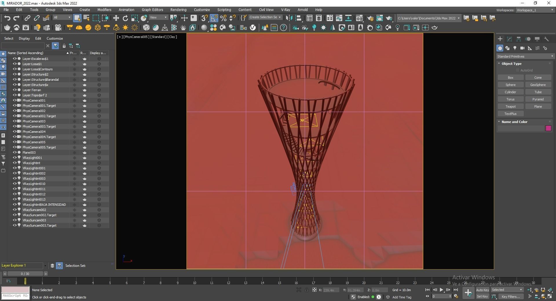 Pavilion Still Image render and Animation 3D model_11
