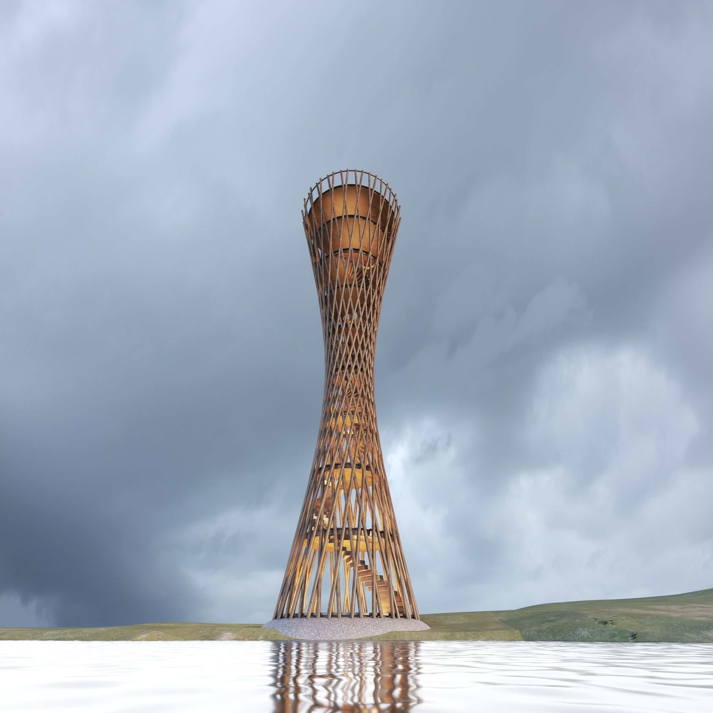 Pavilion Still Image render and Animation 3D model_1