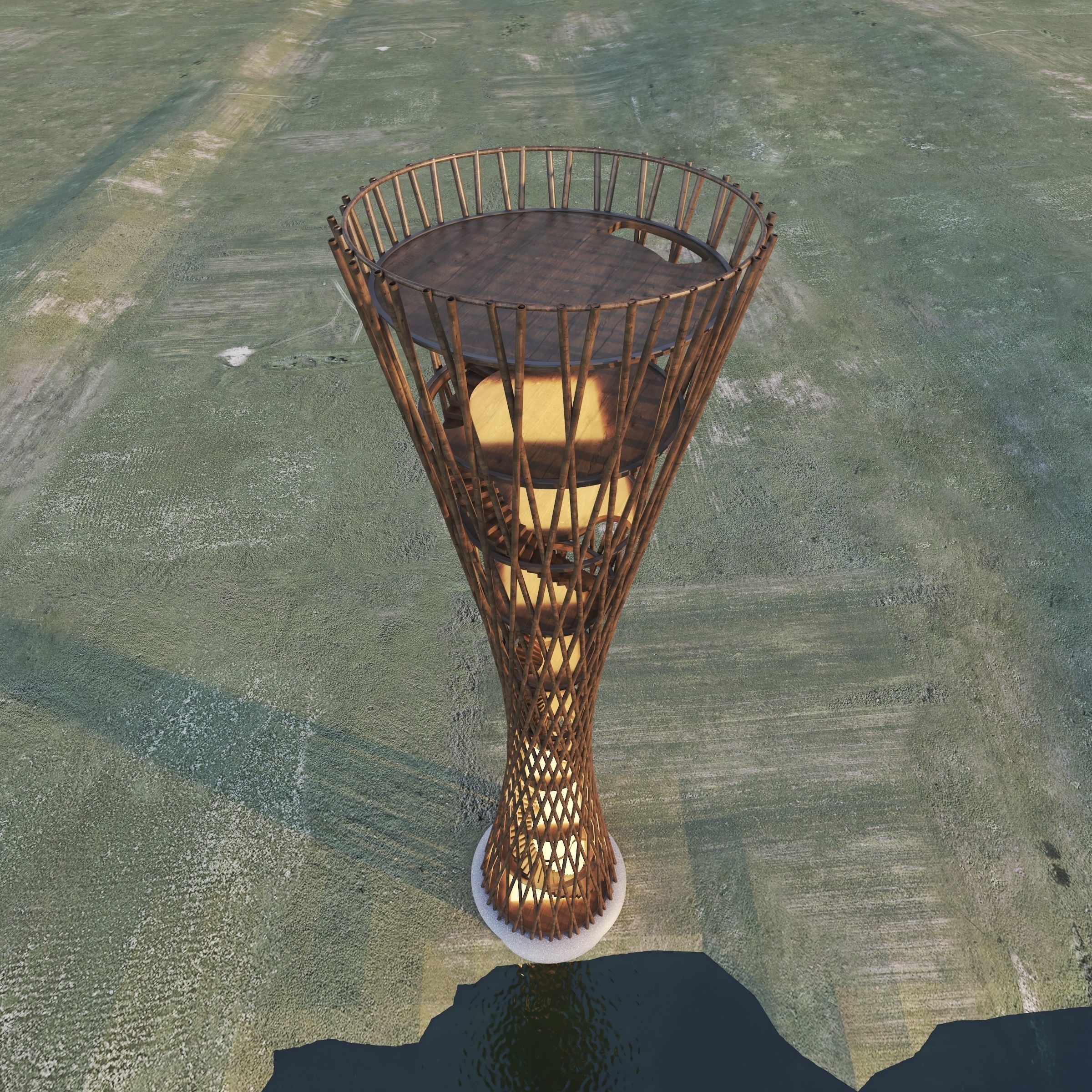 Pavilion Still Image render and Animation 3D model_13