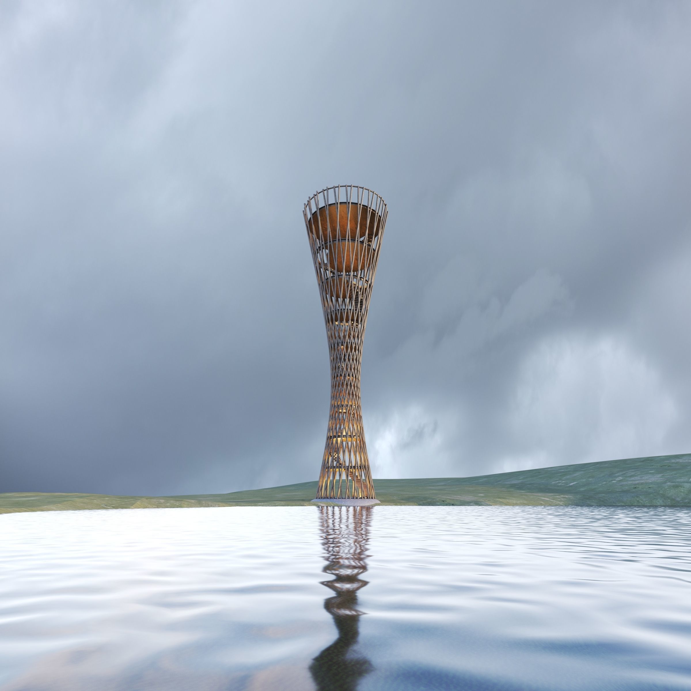 Pavilion Still Image render and Animation 3D model_3