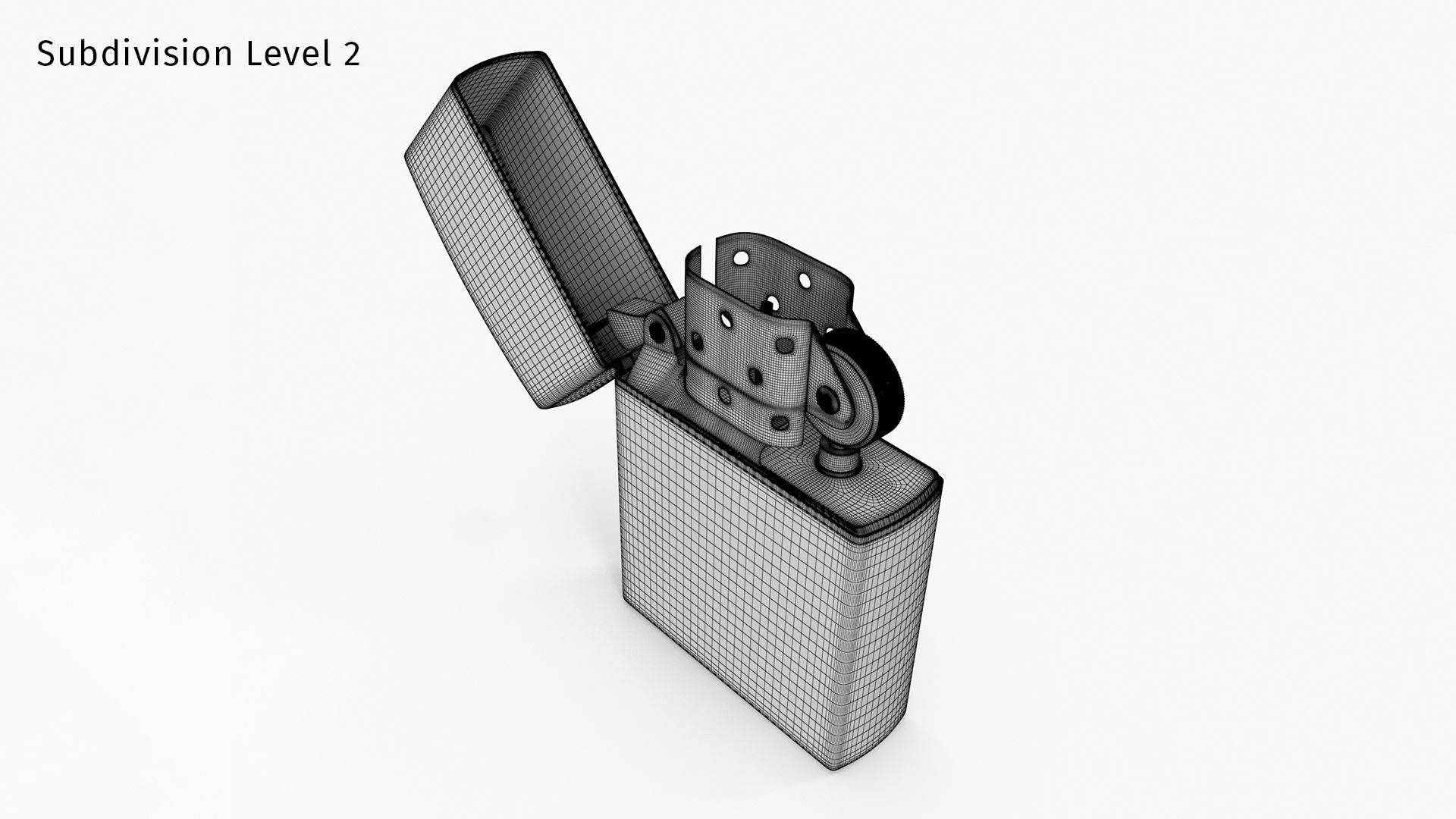 Zippo Lighter 3D model_16