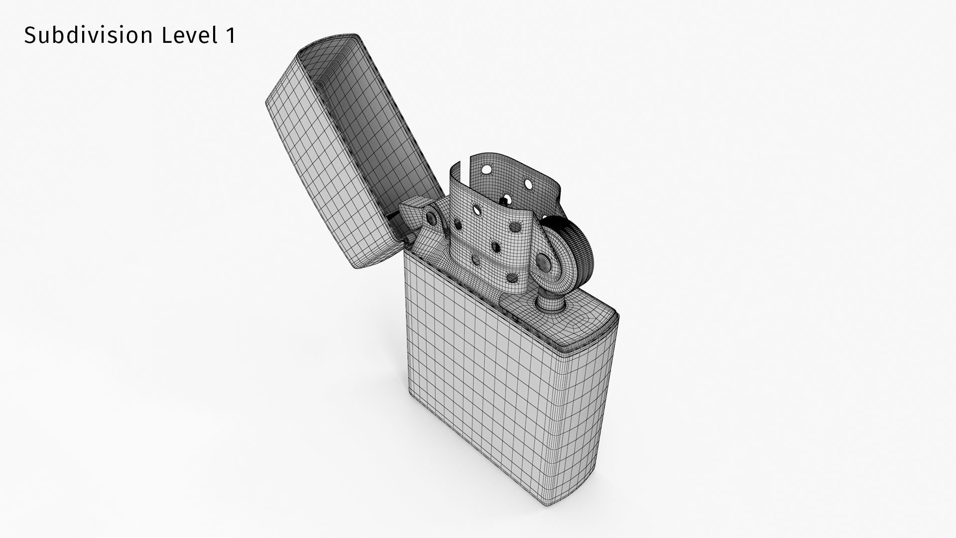 Zippo Lighter 3D model_15