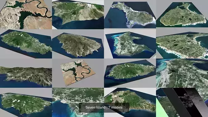 Seven Island 3D Model Collection