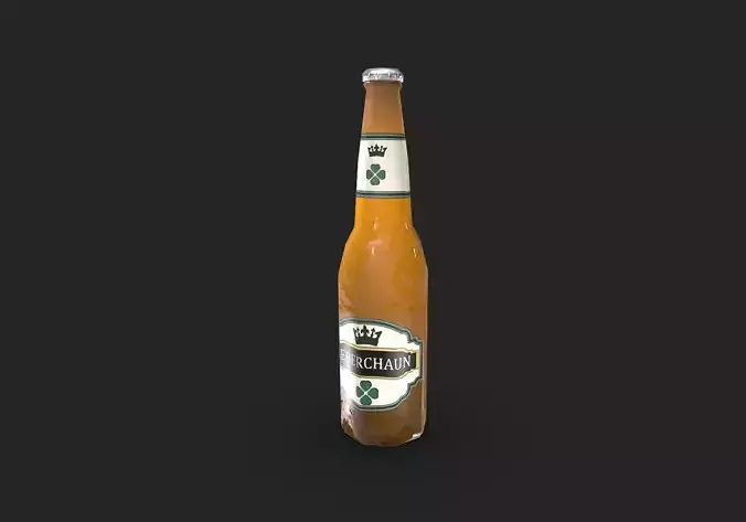 Low-poly Beer bottle