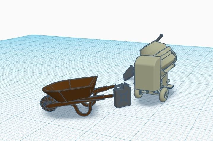 Construction Pack Scale H0 ho 1-87 3D print model_2