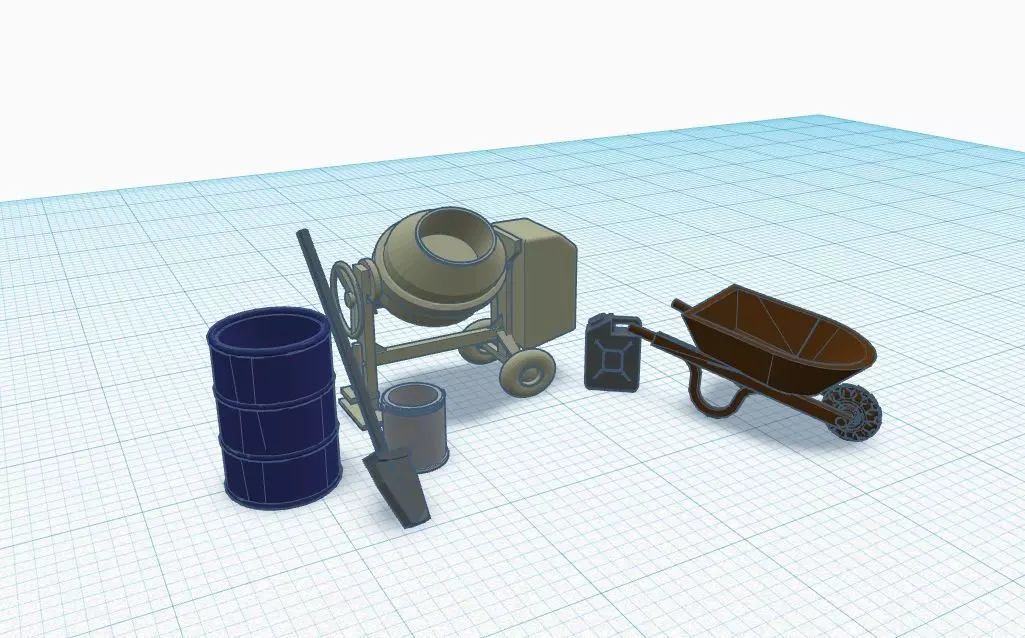 Construction Pack Scale H0 ho 1-87 3D print model_0