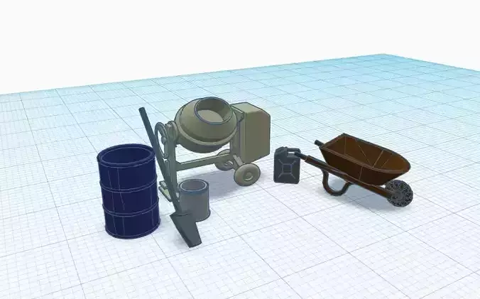 Construction Pack Scale H0 ho 1-87 3D print model
