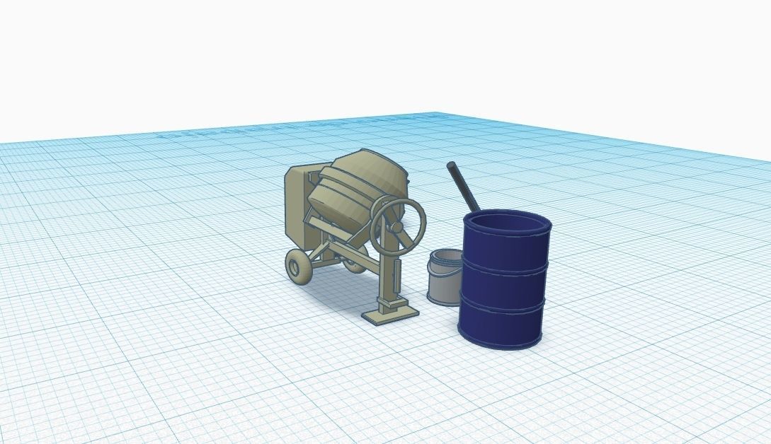 Construction Pack Scale H0 ho 1-87 3D print model_5