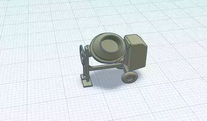 Mixer Concrete H0 scale 1-87 3D print model