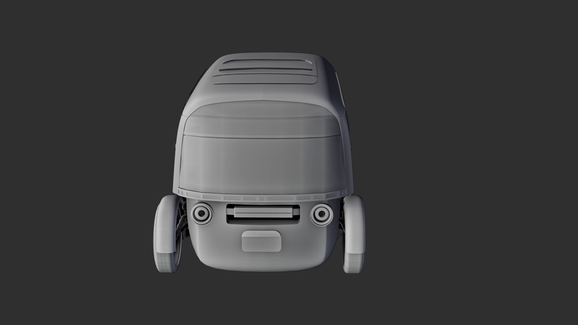 future vehicle Low-poly 3D model_3