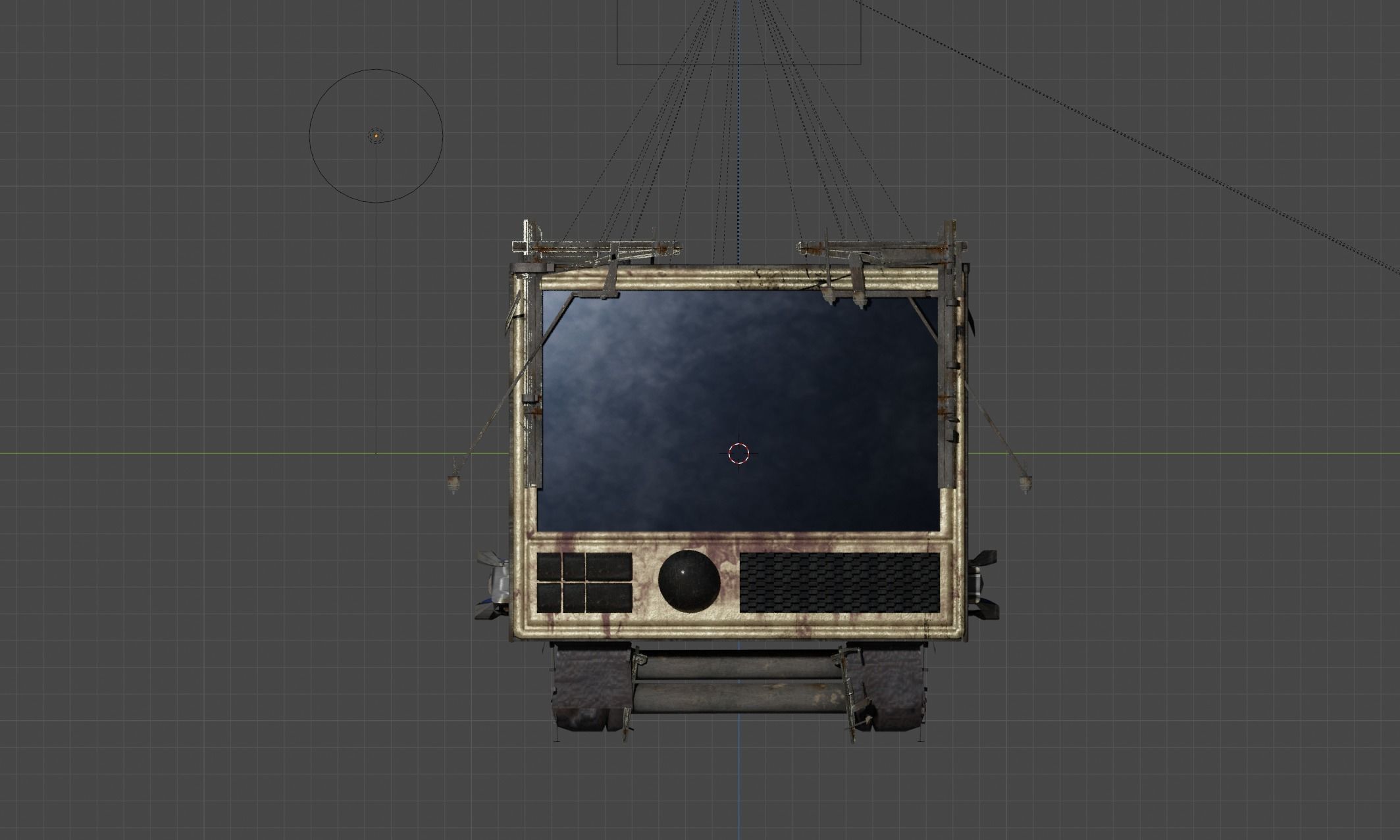 Future Monitor Low-poly 3D model_3