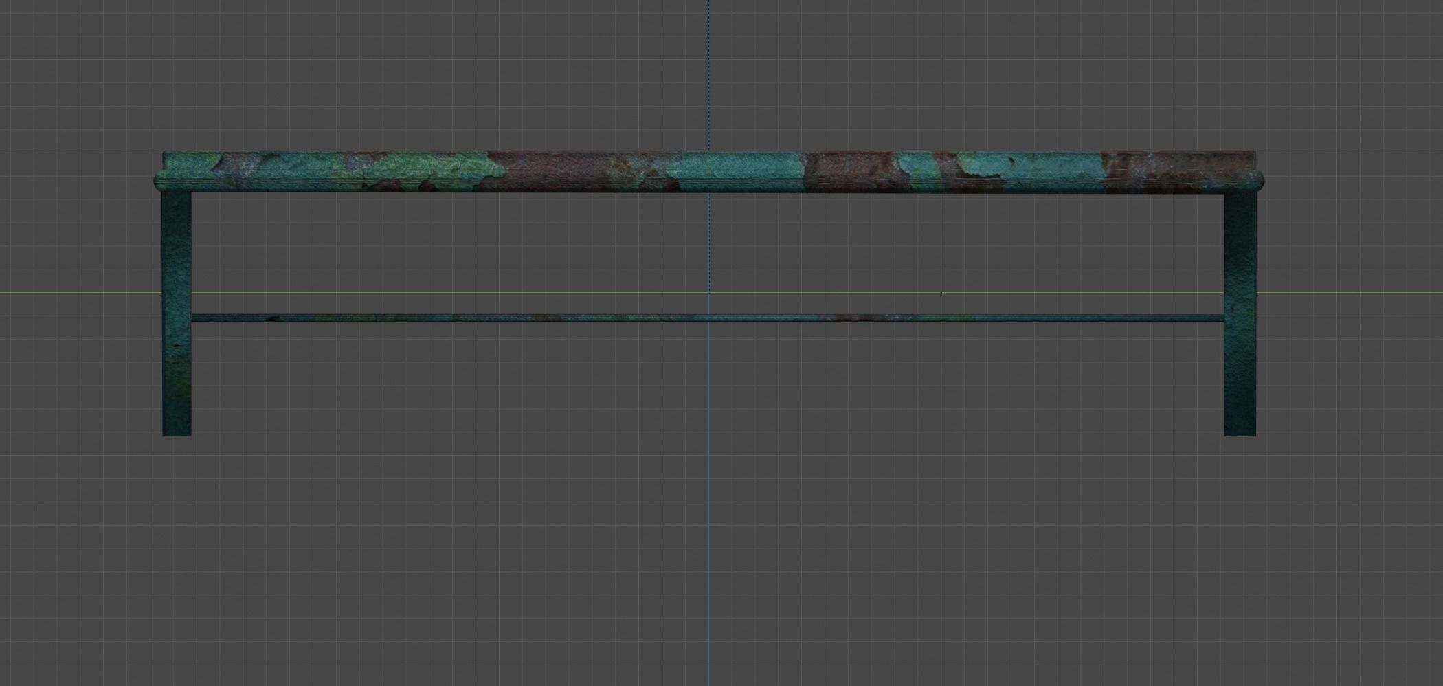 Metal Workbench 3D model_3