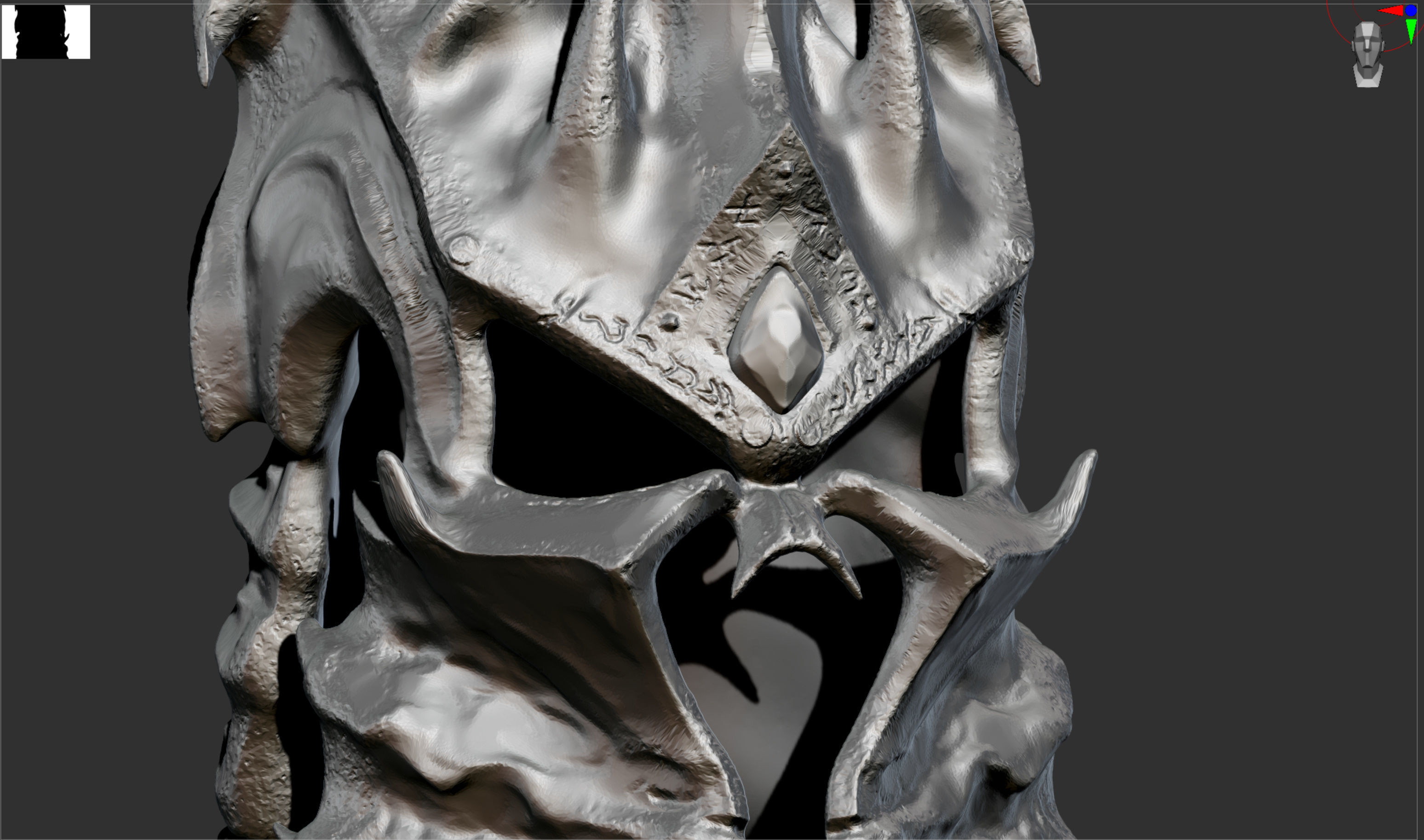 Lich King Helm of Domination cosplay or prop 3D print model_9