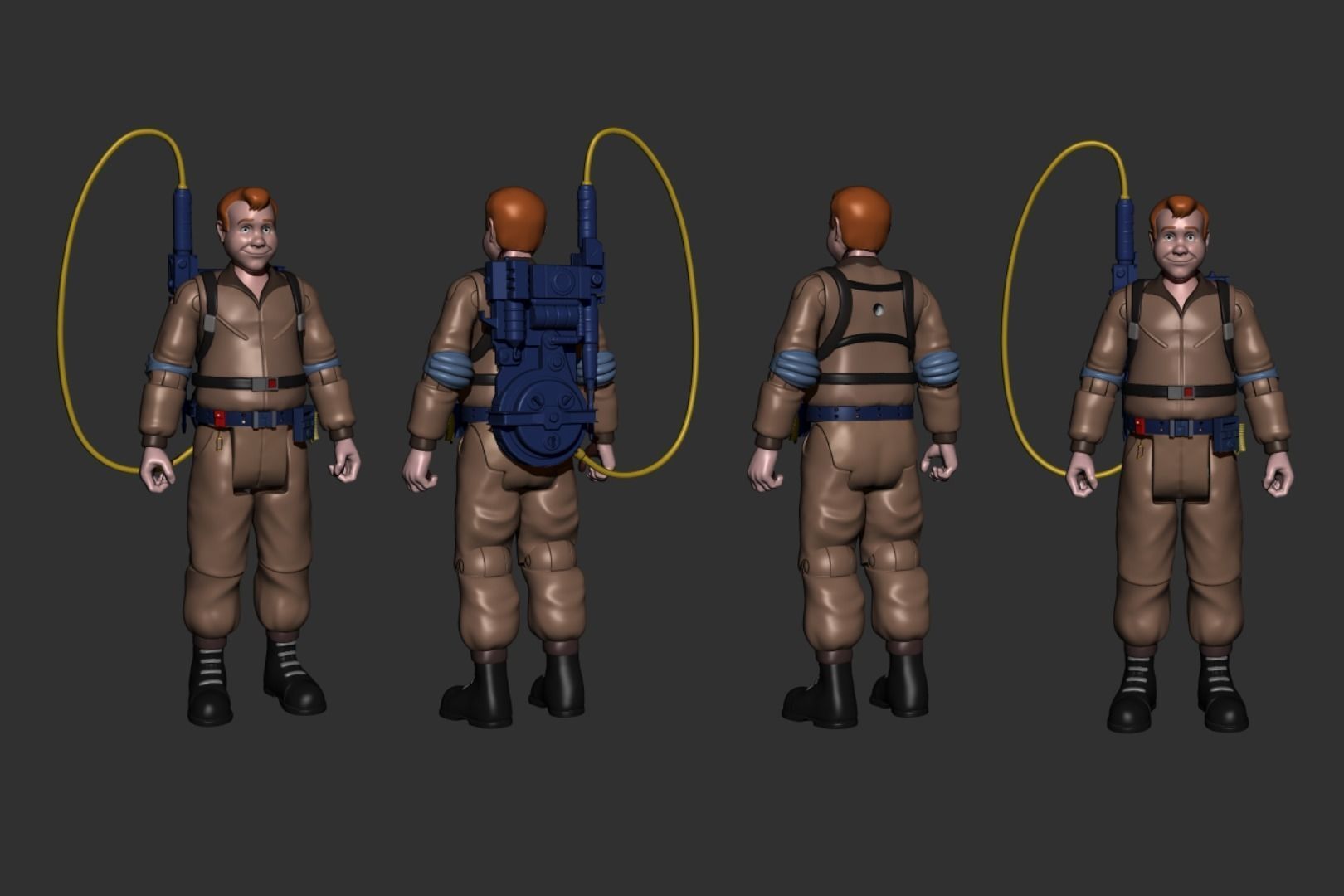 RAY STANTZ ACTION FIGURE THE REAL GHOSTBUSTERS 3D print model 3D print model_1