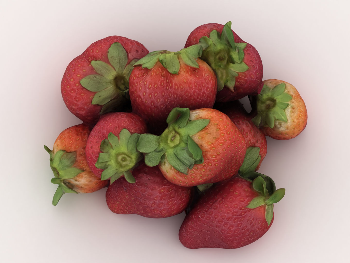 Pile of Strawberries 3D model_8