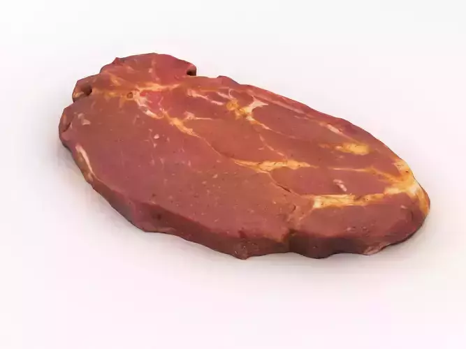 Raw Uncooked Steak 3D model