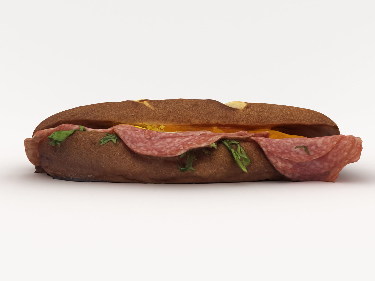 Sub Sandwich Baguette 3D model_6