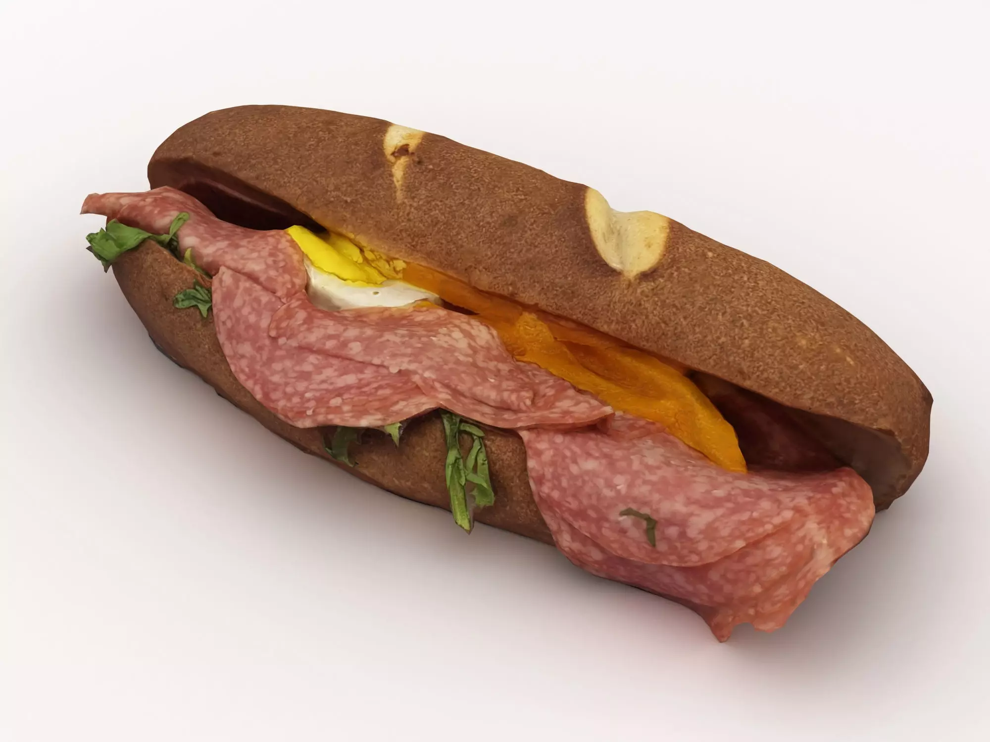 Sub Sandwich Baguette 3D model_0
