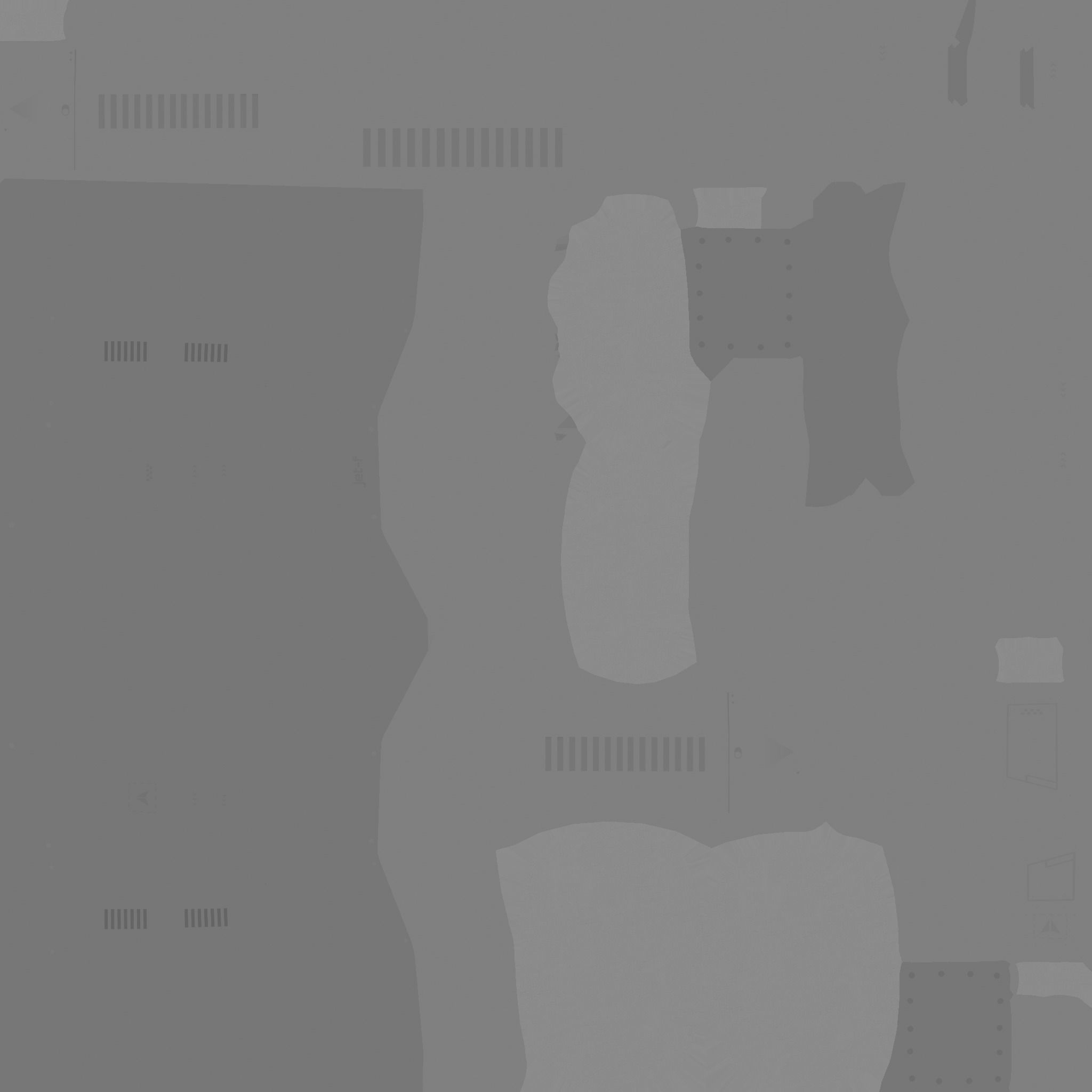 Jetpack F10 Blue Bronze - SciFi Character Design Low-poly 3D model_20