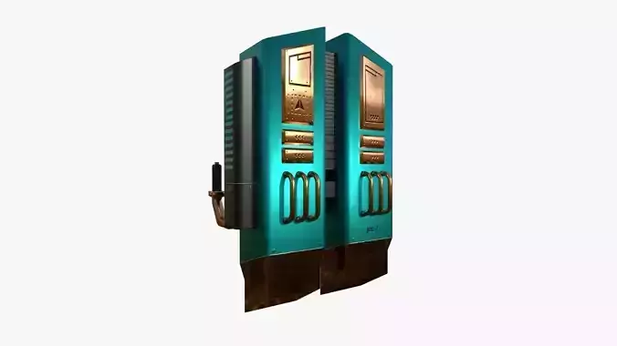 Jetpack F10 Blue Bronze - SciFi Character Design Low-poly 3D model