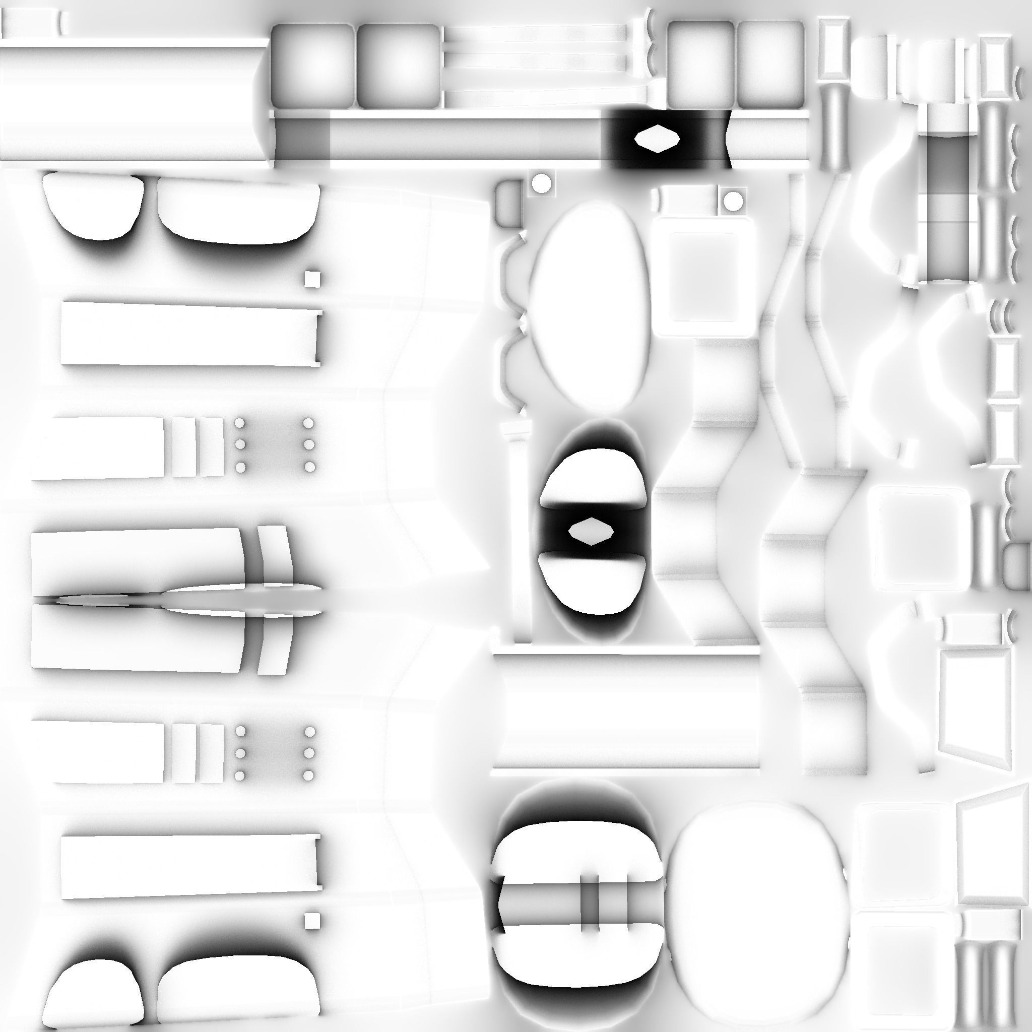 Jetpack F10 Blue Bronze - SciFi Character Design Low-poly 3D model_18