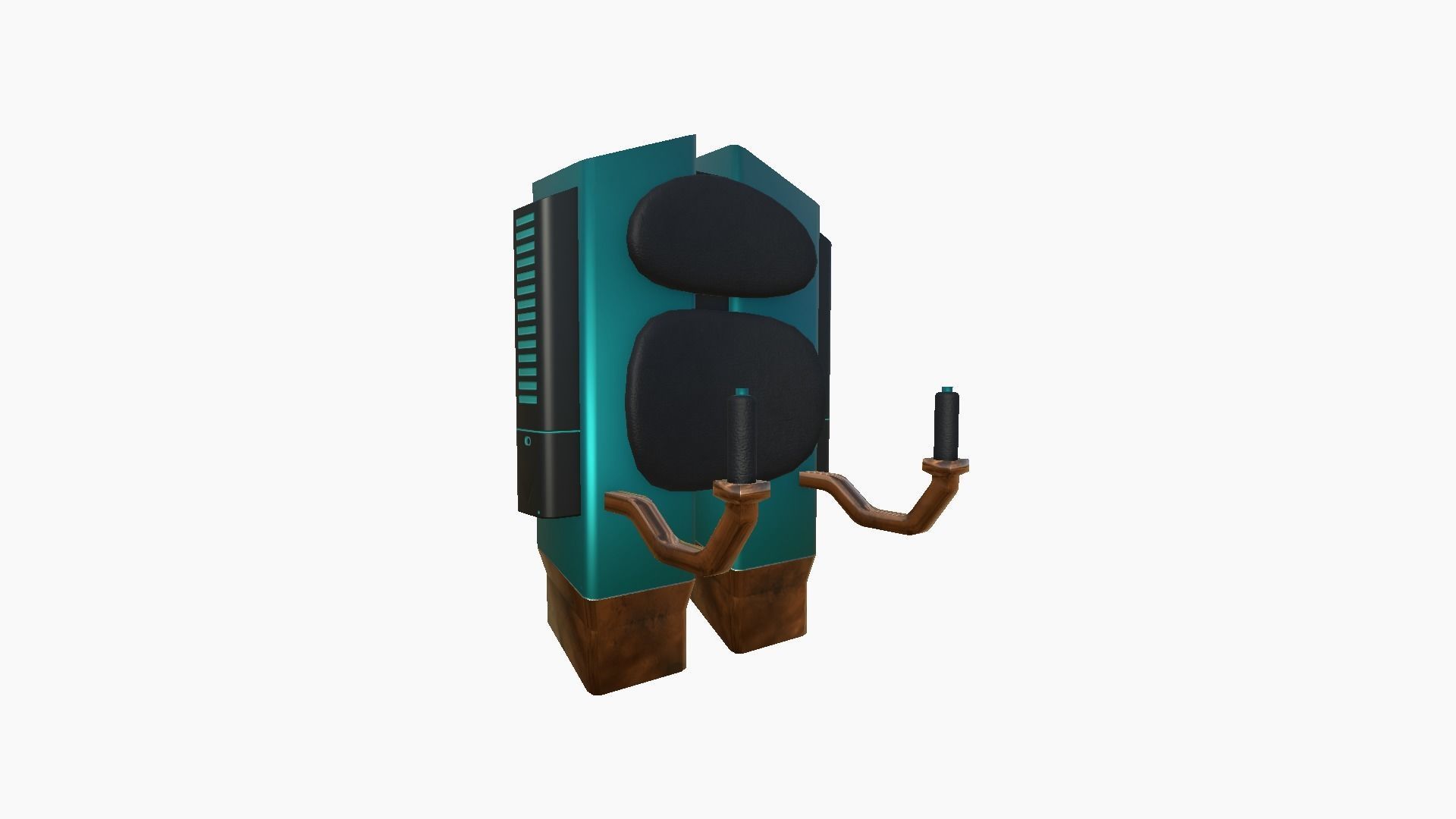 Jetpack F10 Blue Bronze - SciFi Character Design Low-poly 3D model_1