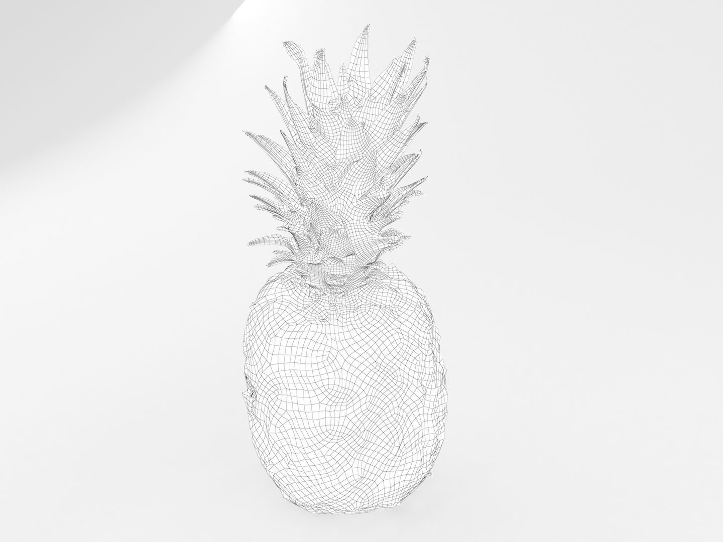 Pineapple 3D model_9