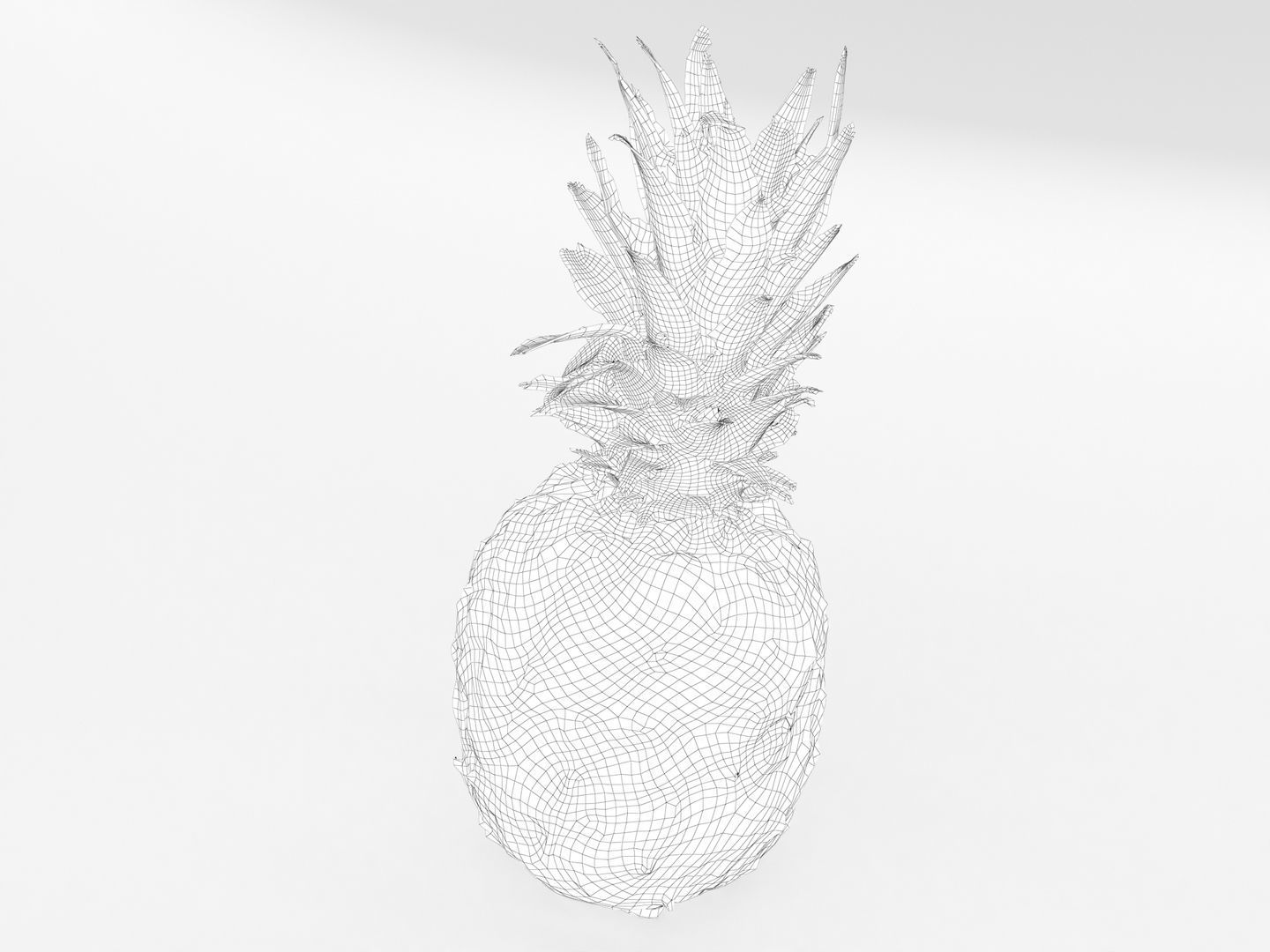 Pineapple 3D model_11