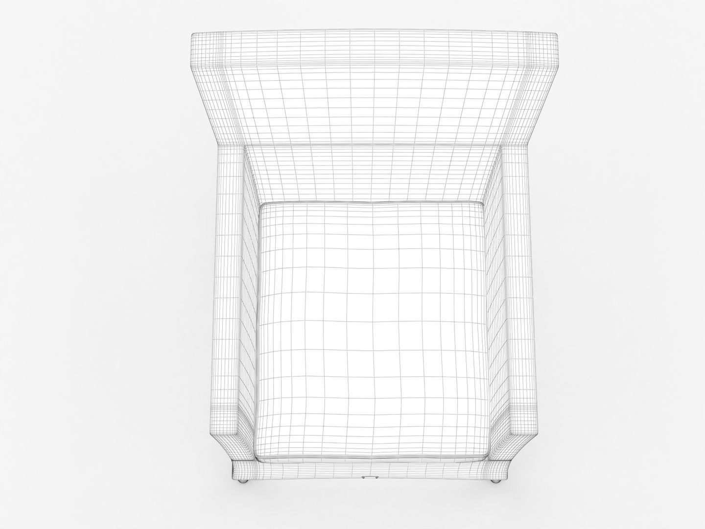 Rattan Lounge Chair 001 3D model_17