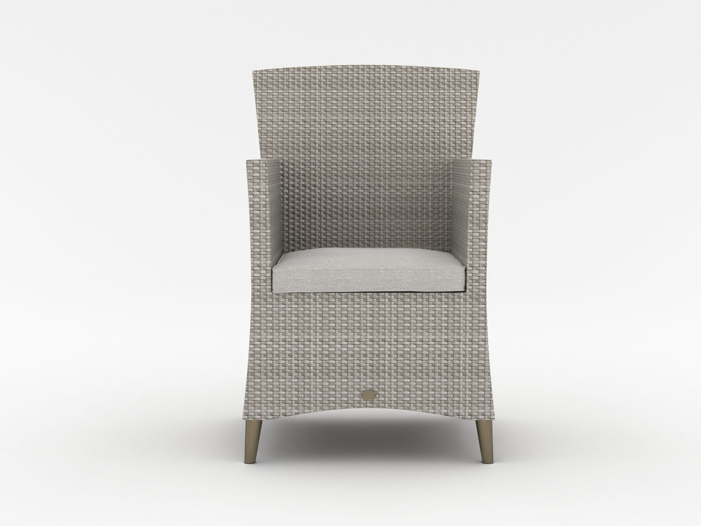 Rattan Lounge Chair 001 3D model_6