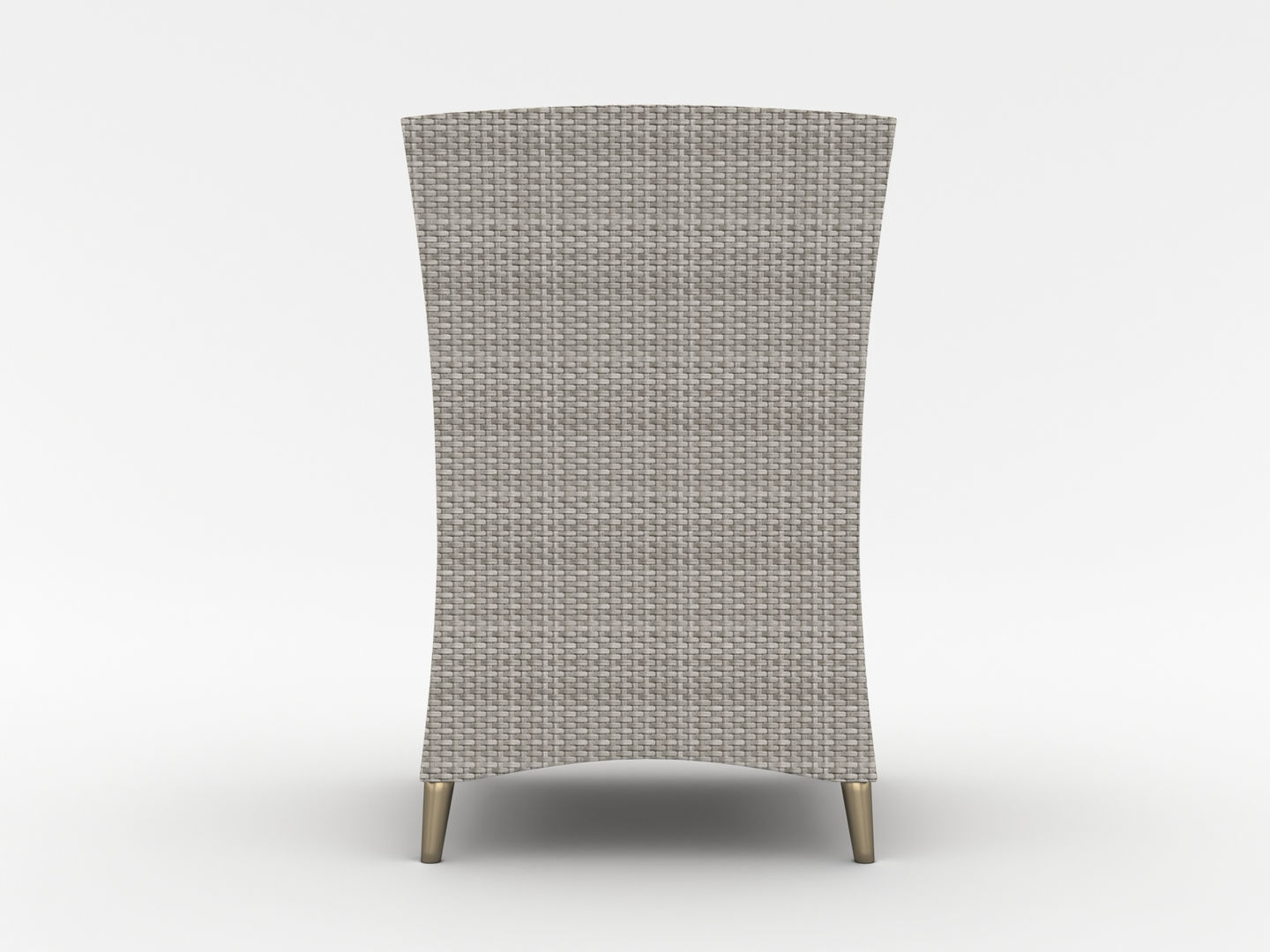 Rattan Lounge Chair 001 3D model_7