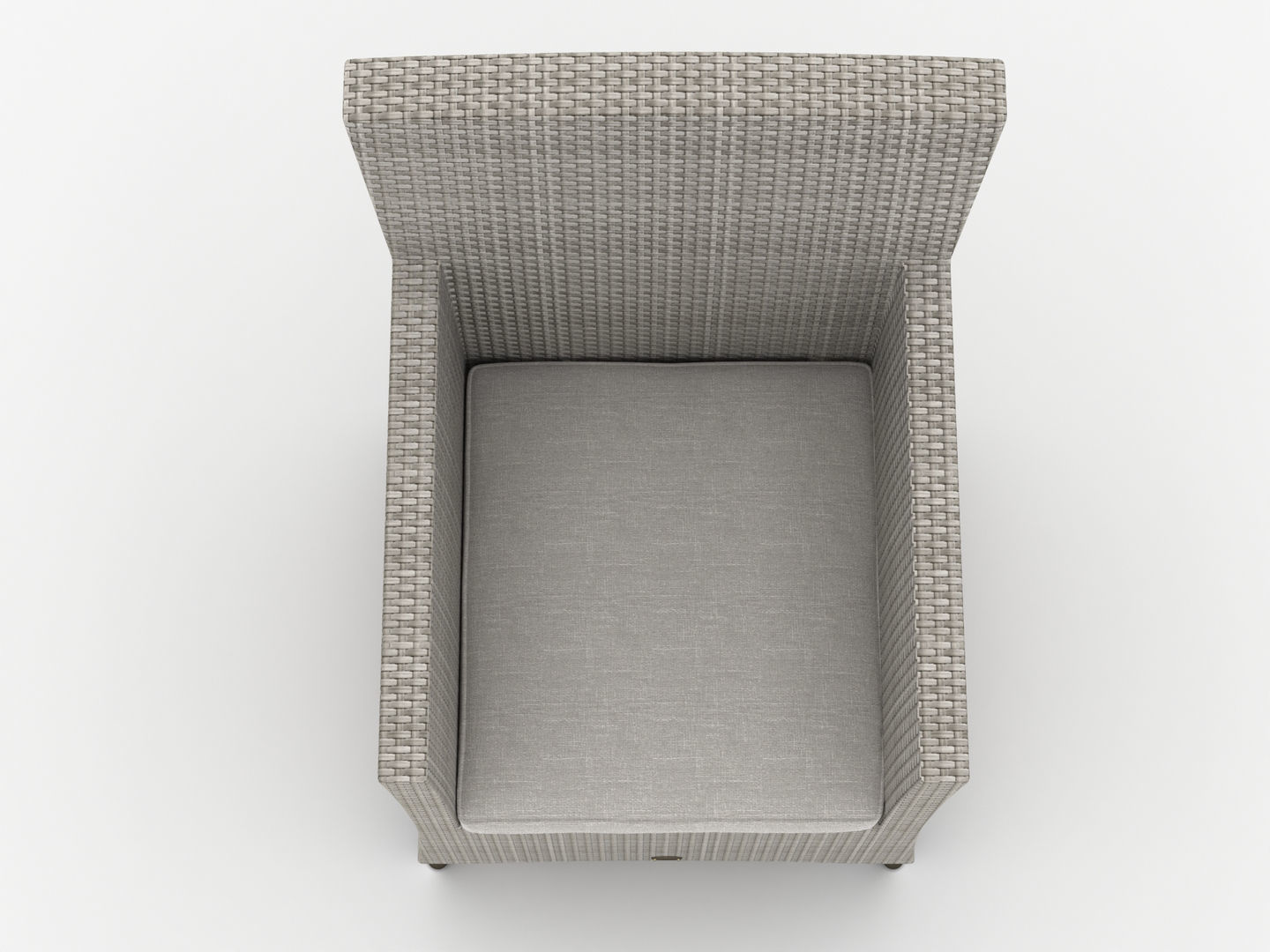 Rattan Lounge Chair 001 3D model_8