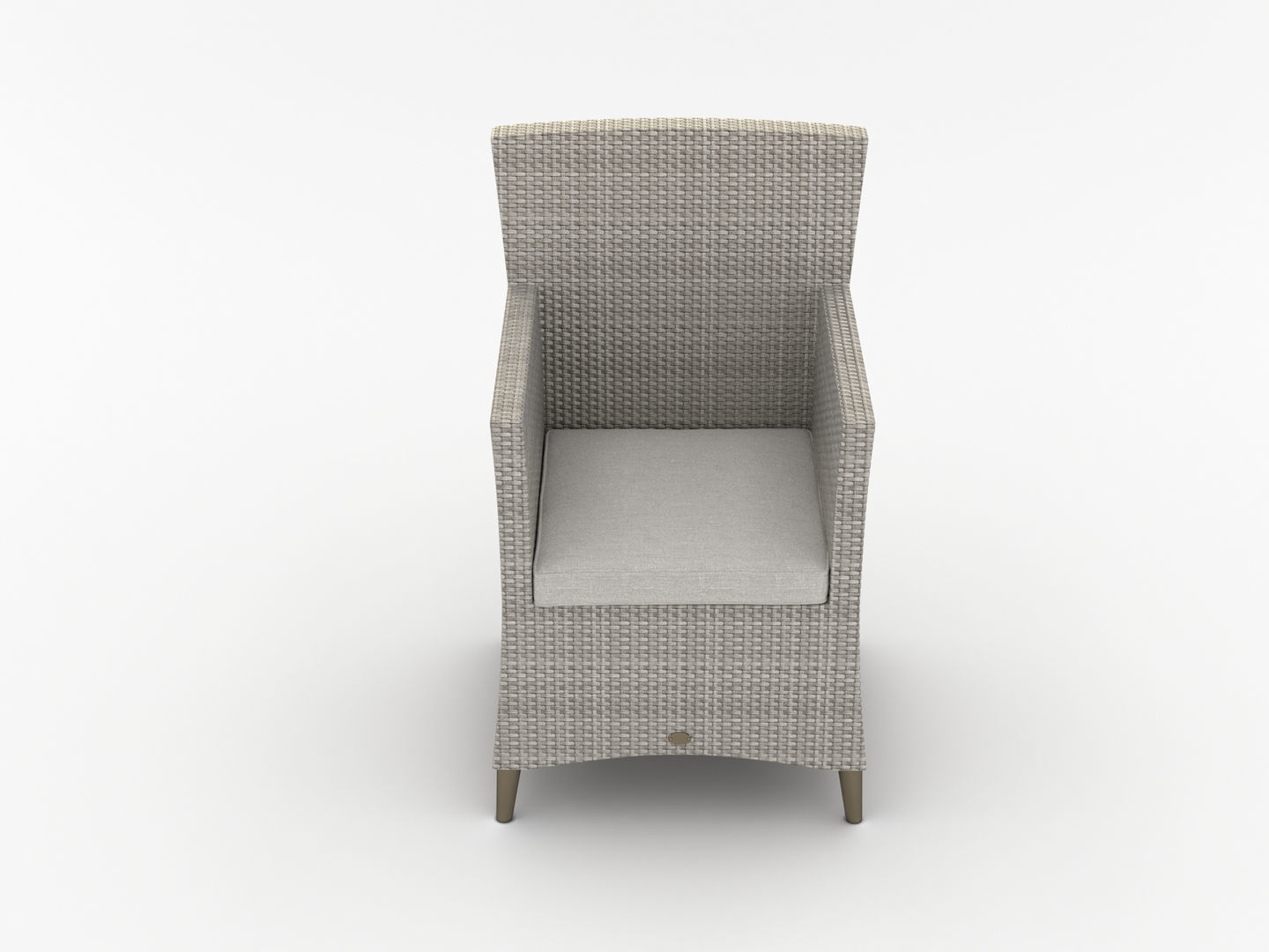 Rattan Lounge Chair 001 3D model_1