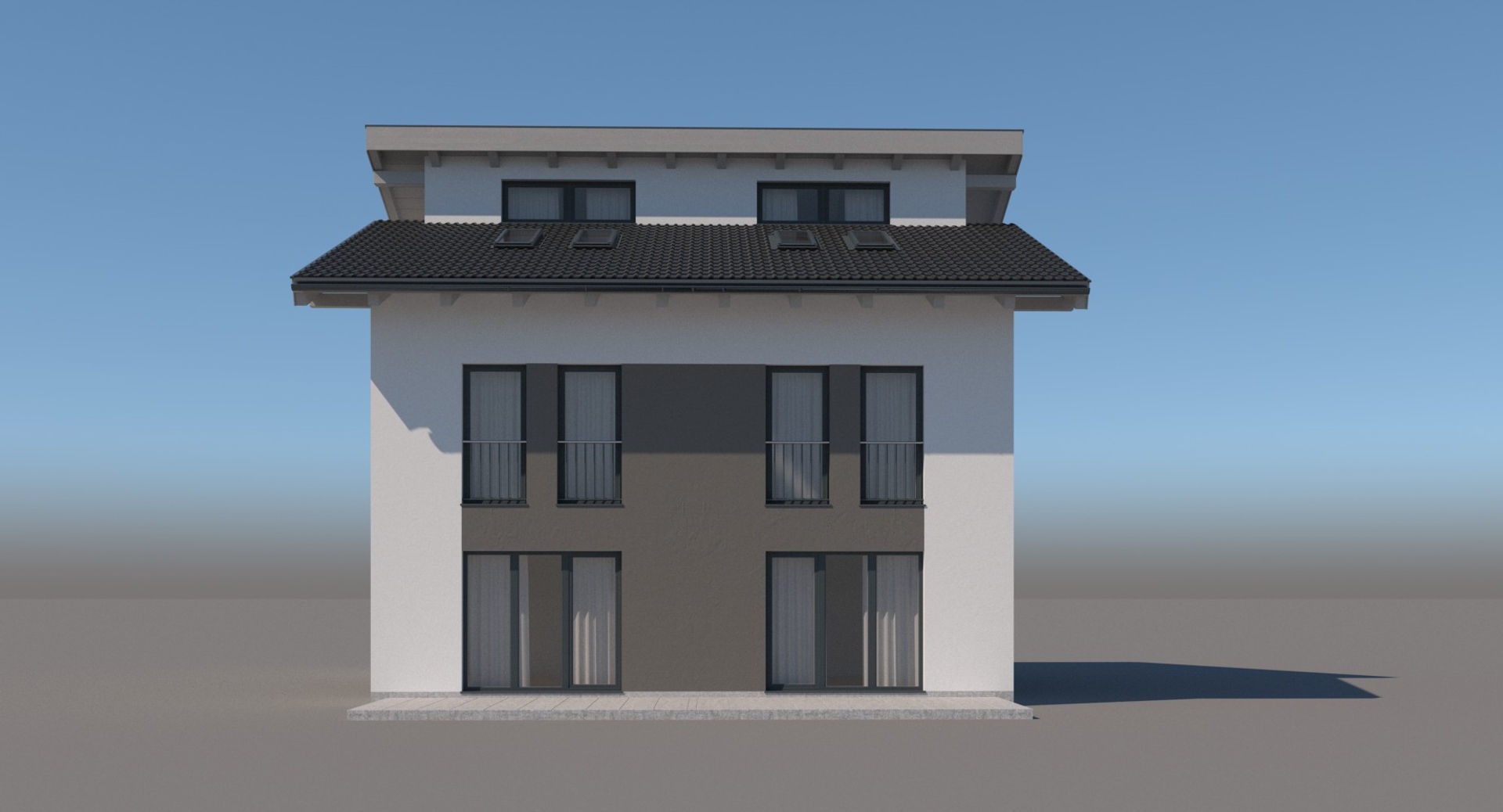 Generic Residential Building 003 3D model_1
