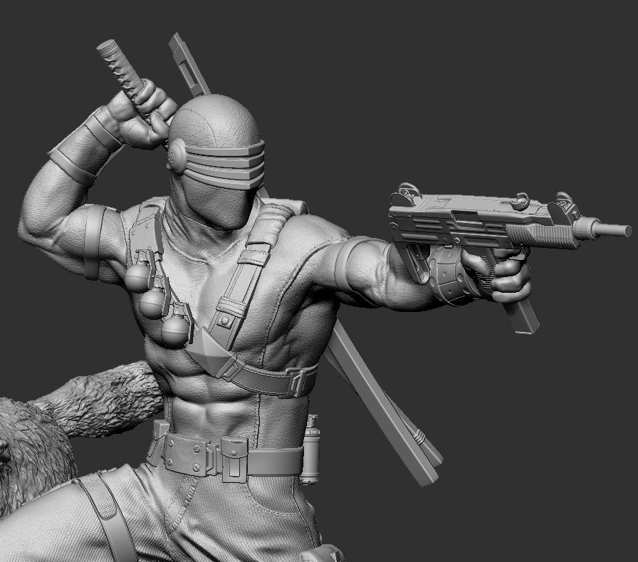 Snake eyes Gi Joe 3D print model_2