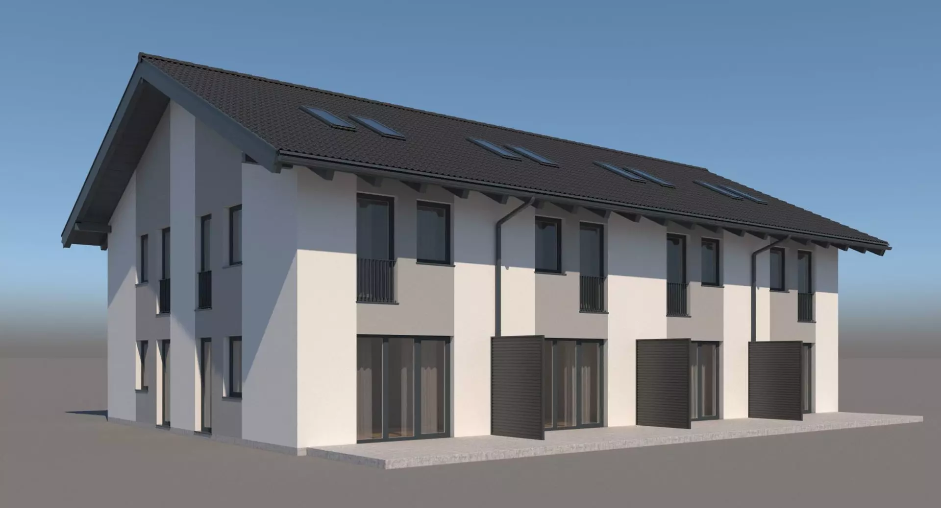 Generic Residential Building 001 3D model_0