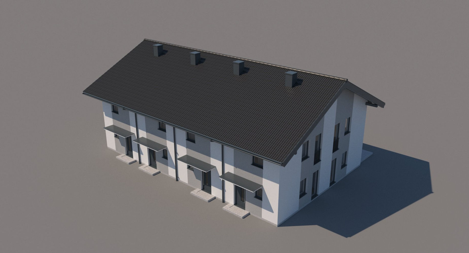 Generic Residential Building 001 3D model_12