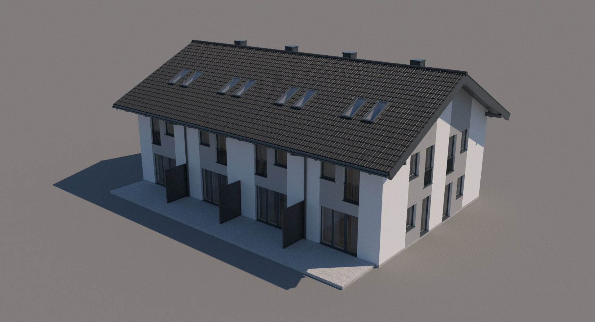 Generic Residential Building 001 3D model_13