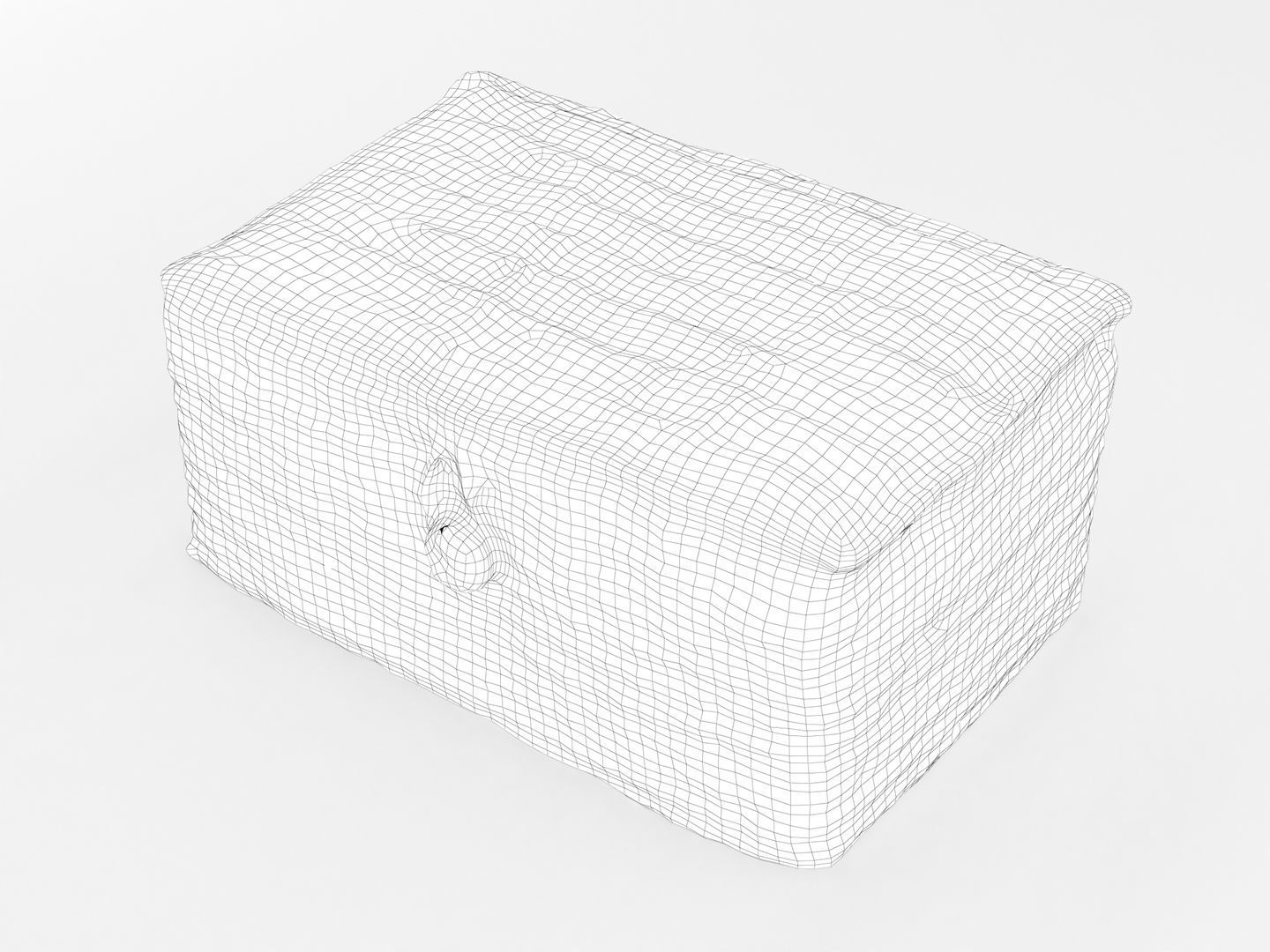 Decorative Wicker Basket 3D model_9