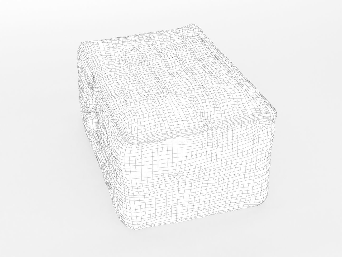 Decorative Wicker Basket 3D model_14