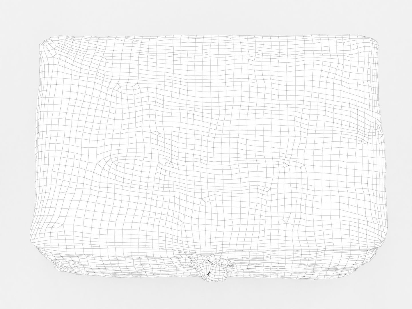 Decorative Wicker Basket 3D model_17