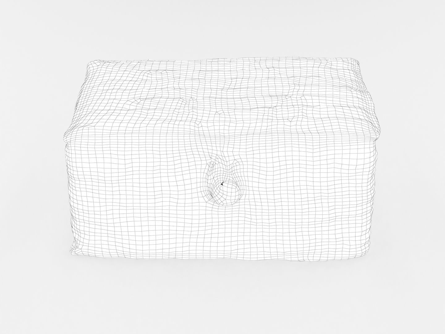 Decorative Wicker Basket 3D model_10