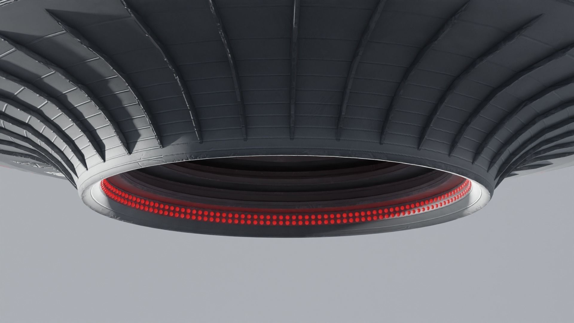 Detailed Retro Sci-fi UFO with 4K Textures 3D model_7