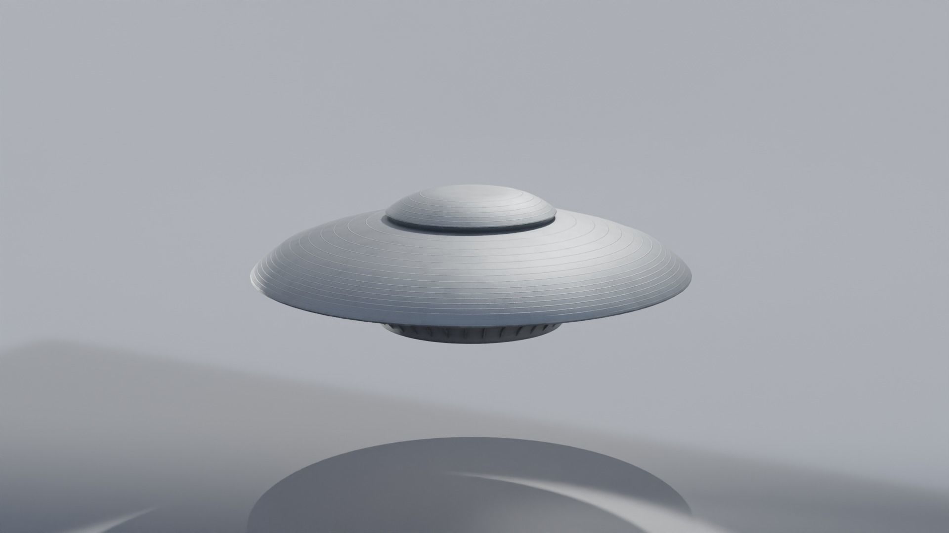 Detailed Retro Sci-fi UFO with 4K Textures 3D model_9