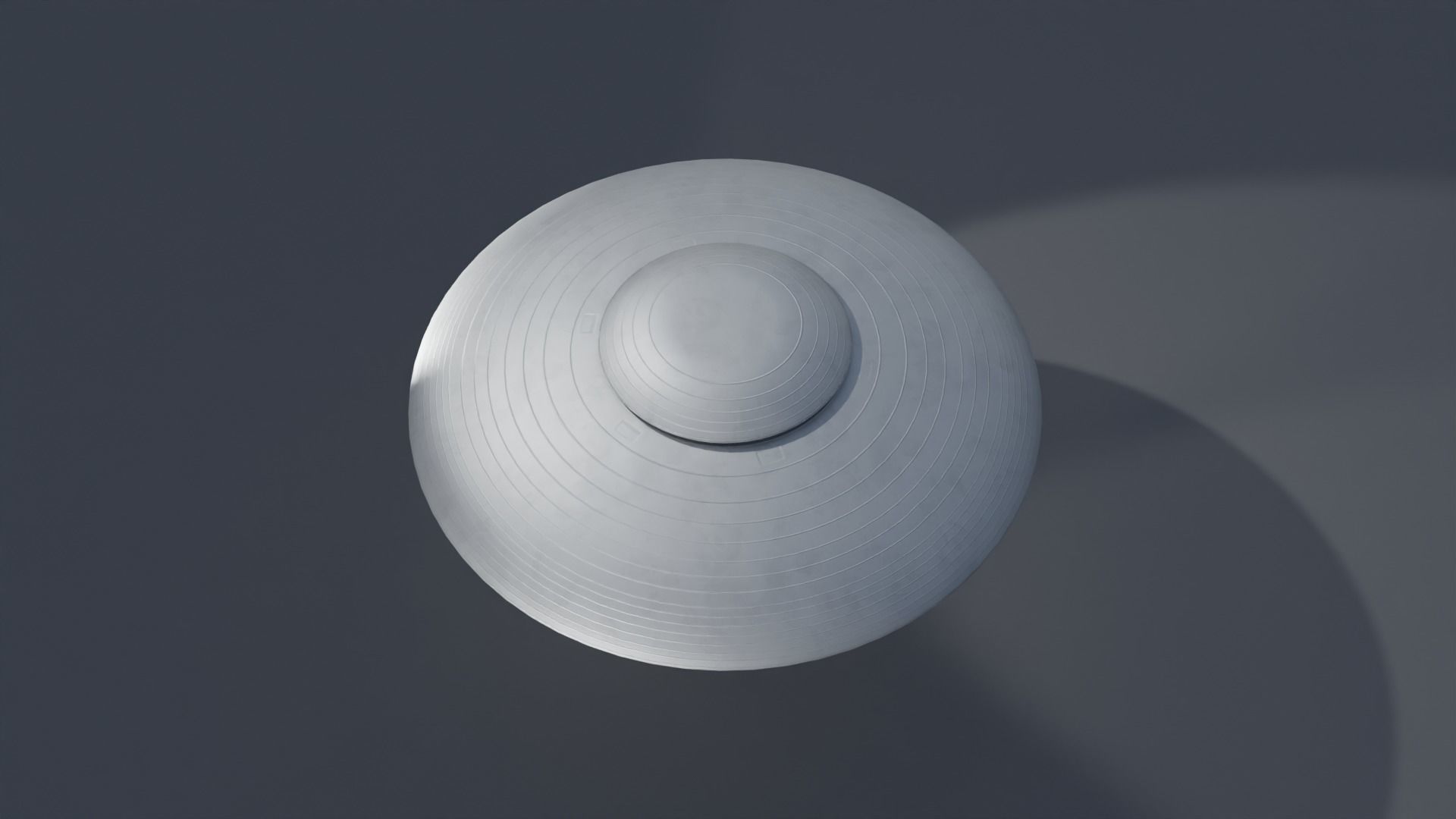 Detailed Retro Sci-fi UFO with 4K Textures 3D model_3